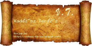 Vadász Teréz névjegykártya